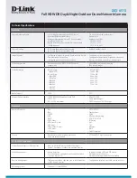 Предварительный просмотр 3 страницы D-Link DCS 6513 Features & Specifications