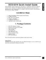 Preview for 3 page of D-Link DCS 6513 Quick Installation Manual