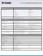 Preview for 3 page of D-Link DCS-6616 Technical Specifications