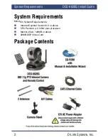 Preview for 2 page of D-Link DCS-6620G - Network Camera Install Manual