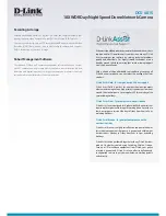 Предварительный просмотр 2 страницы D-Link DCS-6815 Brochure & Specs