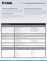 Preview for 2 page of D-Link DCS-6818 Datasheet