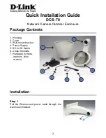 Preview for 2 page of D-Link DCS-70 Quick Install Manual