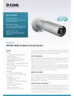 Предварительный просмотр 1 страницы D-Link DCS-7010L Brochure & Specs