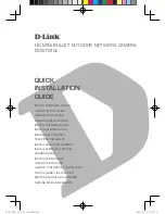 Предварительный просмотр 1 страницы D-Link DCS-7010L Quick Installation Manual