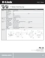 Предварительный просмотр 2 страницы D-Link DCS-71 Series Specifications