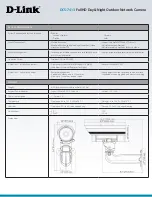 Предварительный просмотр 3 страницы D-Link DCS-7413 Technical Specifications