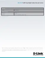 Preview for 4 page of D-Link DCS-7413 Technical Specifications