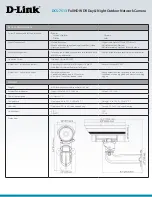 Предварительный просмотр 3 страницы D-Link DCS-7513 Technical Specifications