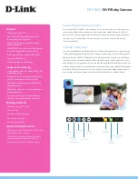 Preview for 2 page of D-Link DCS-825L Features & Specifications