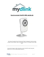 Preview for 1 page of D-Link DCS-932L How To Connect