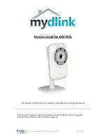 Preview for 1 page of D-Link DCS-932L Installation Manual