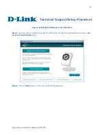 Preview for 10 page of D-Link DCS-933L Cloud Camera 1150 Technical Support Setup Procedure