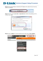 Preview for 3 page of D-Link DCS-936L Technical Support Setup Procedure