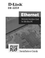 D-Link DE-220PCAT DE-220PT Installation Manual предпросмотр