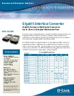 Preview for 1 page of D-Link DEM-310GT Features Manual