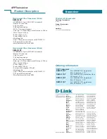 Preview for 2 page of D-Link DEM-311GT - SFP Transceiver Module Specifications