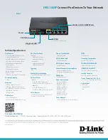 Предварительный просмотр 3 страницы D-Link DES-1005P Datasheet