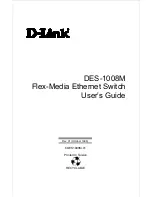 D-Link DES-1008M User Manual preview