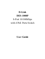 D-Link DES-1008P+ User Manual предпросмотр