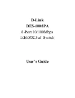 D-Link DES-1008PA User Manual предпросмотр