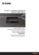 Предварительный просмотр 2 страницы D-Link DES-1016A/C1A Quick Installation Manual