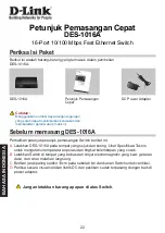 Предварительный просмотр 23 страницы D-Link DES-1016A/C1A Quick Installation Manual