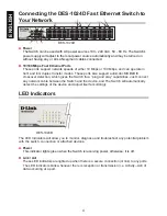 Предварительный просмотр 4 страницы D-Link DES-1024D Quick Installation Manual