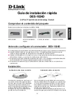 Предварительный просмотр 11 страницы D-Link DES-1024D Quick Installation Manual