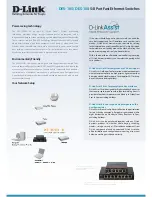 Предварительный просмотр 2 страницы D-Link DES-105 Specifications