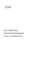 D-Link DES-1210/ME Series Manual предпросмотр