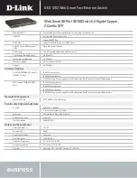 Preview for 3 page of D-Link DES-1252 - Web Smart Switch Specifications