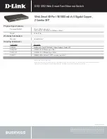 Preview for 4 page of D-Link DES-1252 - Web Smart Switch Specifications