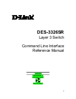 Предварительный просмотр 1 страницы D-Link DES-3326SRM Command Line Interface Reference Manual