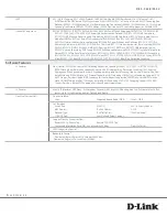 Preview for 5 page of D-Link DES-3528 - xStack Switch - Stackable Specifications