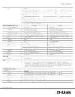 Preview for 7 page of D-Link DES-3528 - xStack Switch - Stackable Specifications