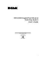 D-Link DES-5600 User Manual предпросмотр