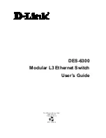 D-Link DES-6300 User Manual preview