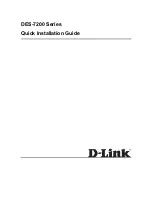 Предварительный просмотр 1 страницы D-Link DES-7206 Quick Installation Manual