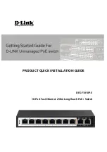 D-Link DES-F1010P-E Getting Started Manual предпросмотр