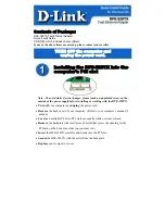 D-Link DFE-528TX Quick Install Manual & Warranty preview