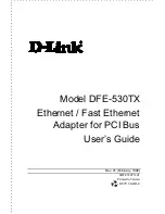 Предварительный просмотр 1 страницы D-Link DFE-530TX User Manual