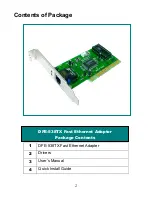 Предварительный просмотр 5 страницы D-Link DFE-538TX User Manual