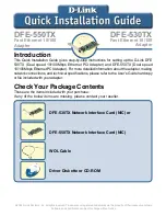 D-Link DFE-550TX Quick Instruction Manual preview