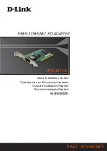 Preview for 1 page of D-Link DFE-551FX Quick Installation Manual