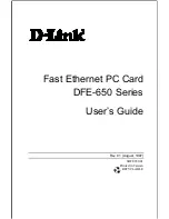 Preview for 1 page of D-Link DFE-650 Series User Manual