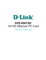 Preview for 1 page of D-Link DFE-650TXD User Manual