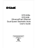 D-Link DFE-908 User Manual предпросмотр