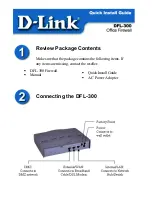 Preview for 1 page of D-Link DFL-300 - Security Appliance Quick Install Manual
