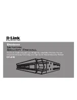 Предварительный просмотр 1 страницы D-Link DFL-800 - Security Appliance Quick Manual